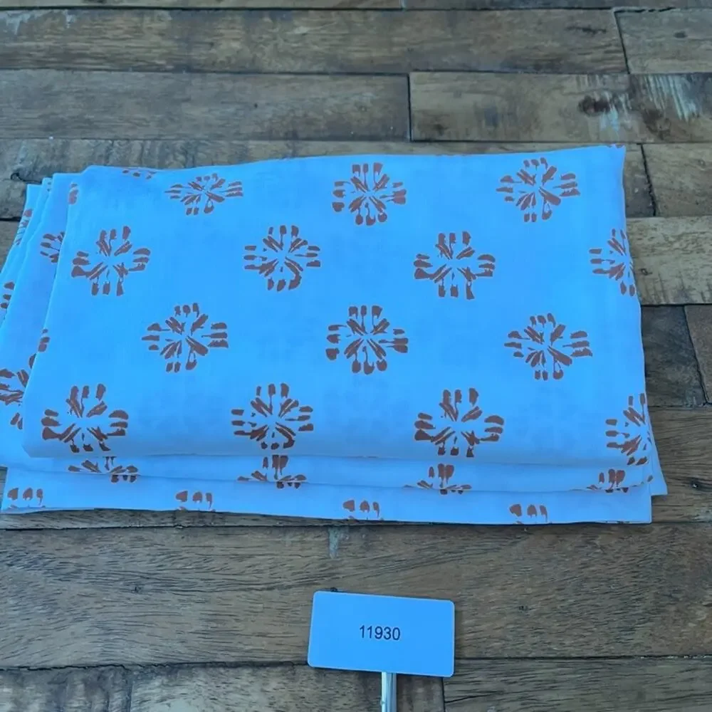 Threshold 100% Cotton Queen Pillowcases (2) Orange & White Geometric Floral